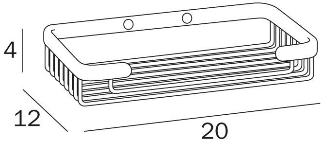 INDA® Настенный мыльница из хромированной латуни  A04500 - a04510  - Вид №3