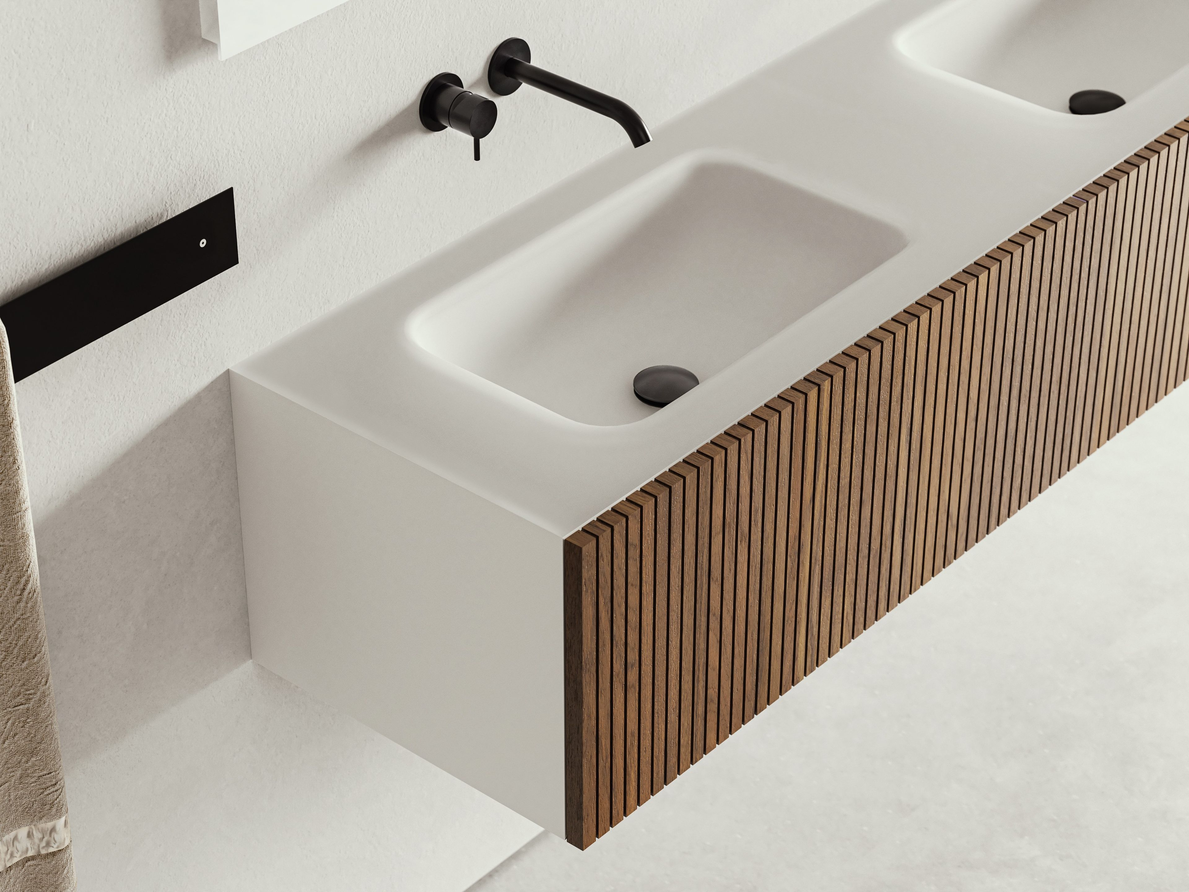 Шкаф для раковины из тикового дерева с дверцами Moab Door ARCH-00136600 - Вид №2