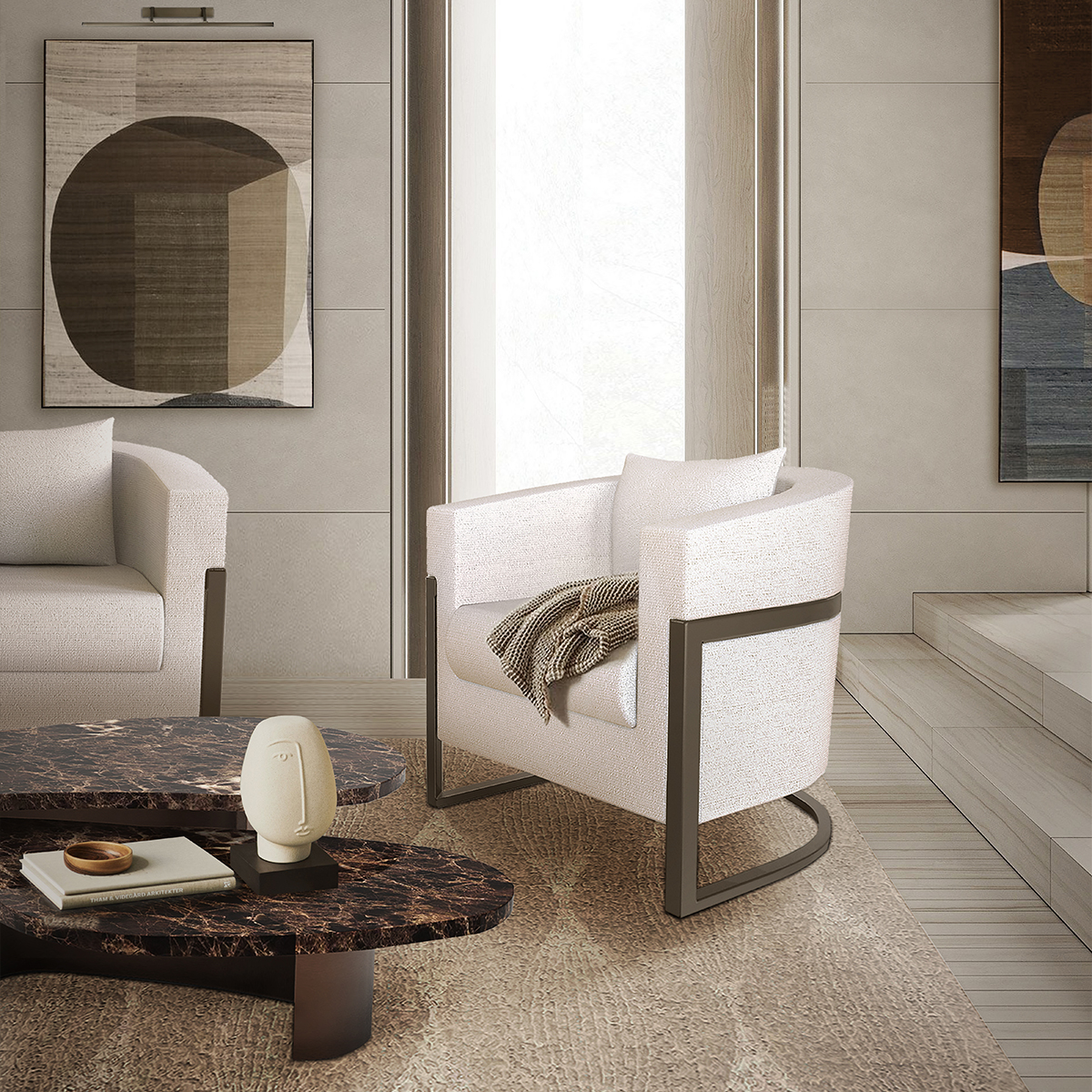 Кресла Colombia Armchair Covethouse CAFFE LATTE  - Вид №1