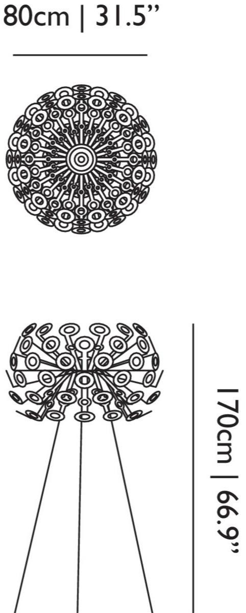 moooi Торшер из алюминия Dandelion sun-id-1371631 - Вид №1