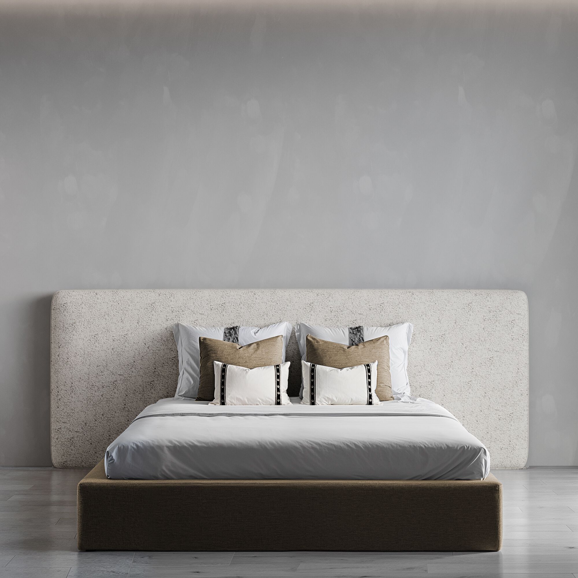 Двуспальная мягкая кровать из ткани Marianna Piccolo Мария ARCH-00036403 - Вид №1