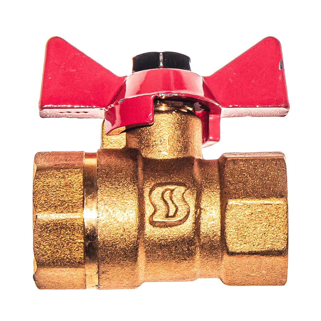 22301 Кран шаровой в/в 1/2" бабочка, латунь LAB.Space 