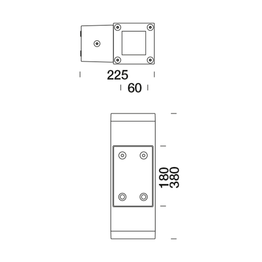 8436318 Подсветка стены Platek TETRA 140 Applique  TETRA 140 Wall lamp - 9 LED 3000K 45°  - Вид №6