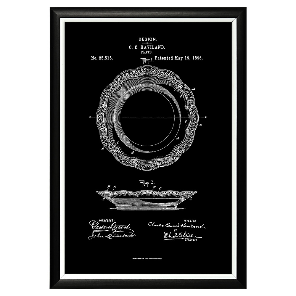 896519428_1818 Арт-постер «Патент на лиможский фарфор Haviland & Co» Object Desire 