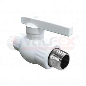 10144232 Valfex Кран шаровой комбинированный (наружная резьба)