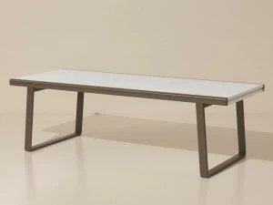 Kettal Раздвижной садовый обеденный стол из мрамора Bitta #7017