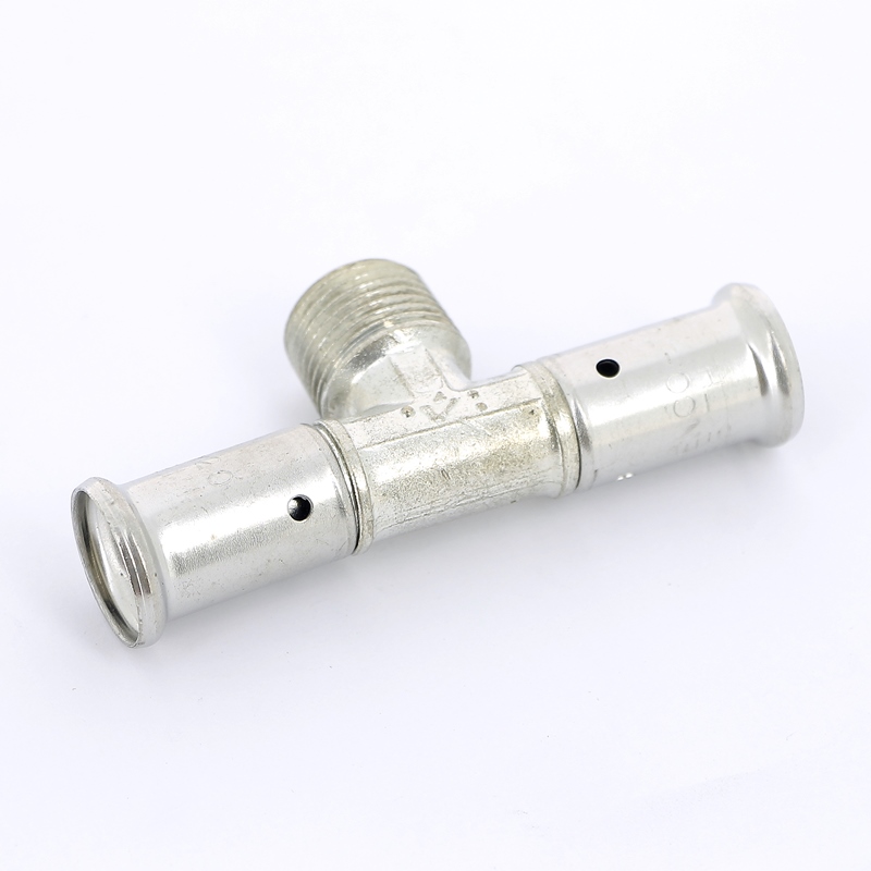 Тройник НР пресс HENCO 16x1/2"x16 14P160416 - Вид №2