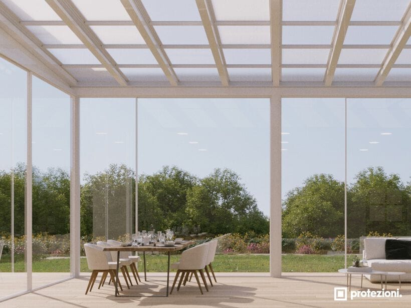 Навесная крыша с люком холодного среза Protezioni ARCH-00075502 - Вид №1