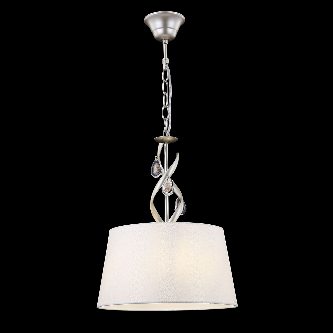 Люстра подвесная с абажуром бежевая Monique FR2001PL-03G FREYA CLASSIC 00-3957108 Бежевый - Вид №1