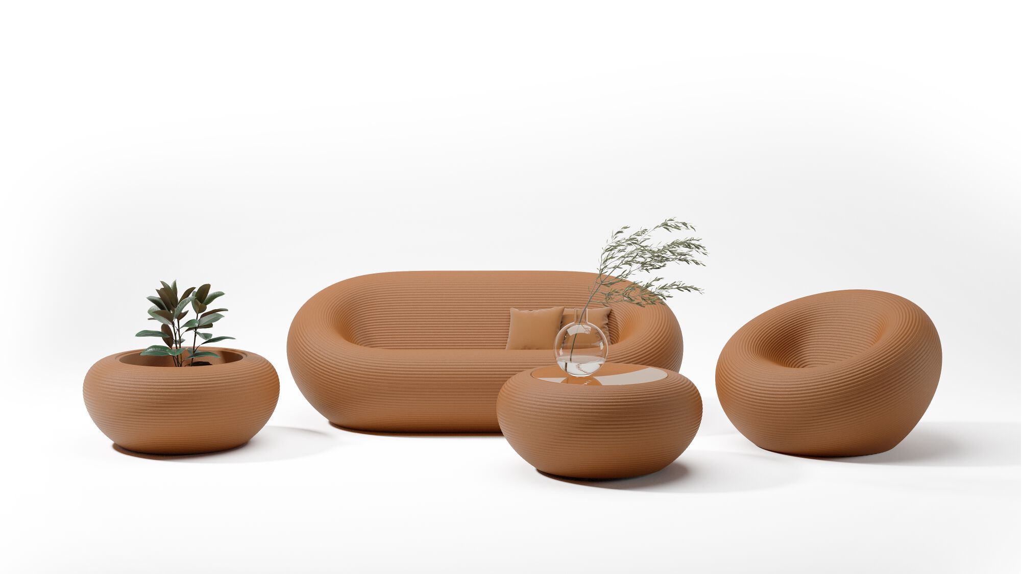 Круглый стол из полиэтилена Qeeboo нами ARCH-00063093 - Вид №9