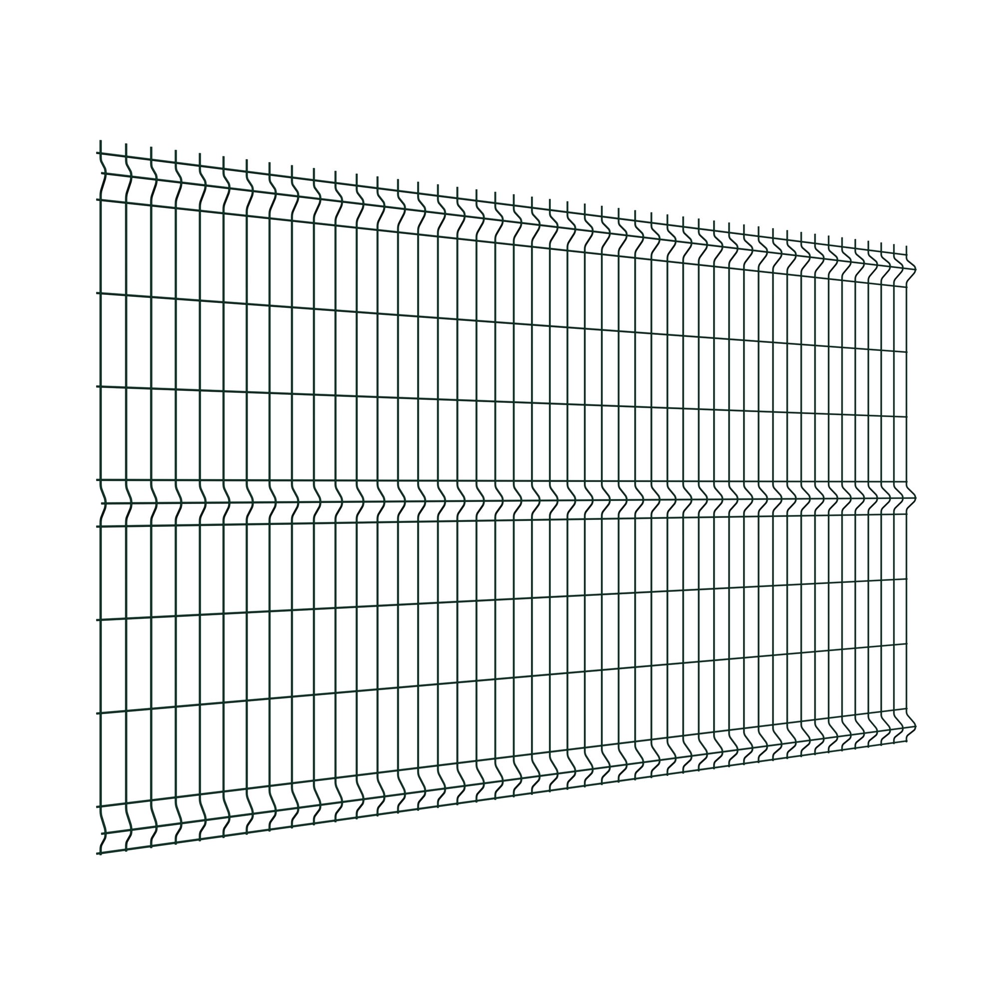 81990724 3D панель Light для забора 1.53х2.5 м оцинкованная сталь зеленый Santreyd 