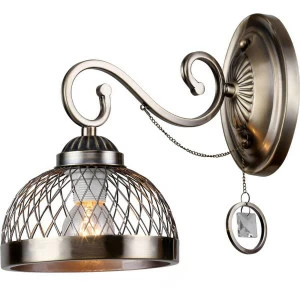 Бра со стеклянным плафоном античная бронза Lori 1005/05/01W STILFORT LORI 00-3930749 Бронза