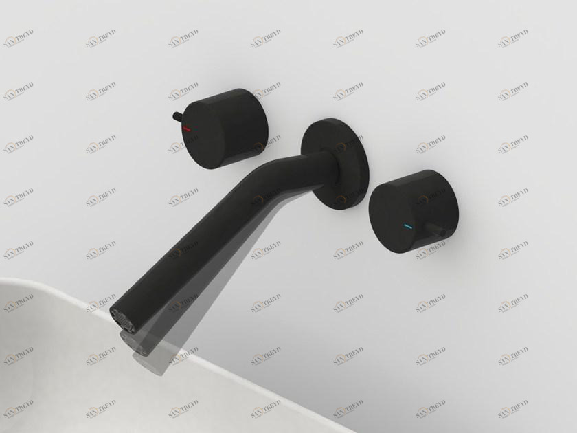 JUSTIME Смеситель для умывальника настенный на 3 отверстия Lucky 7 6777-92-81ma