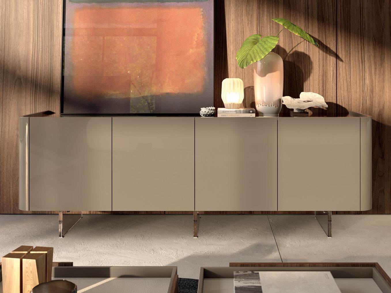 Деревянный шкаф с распашными дверями Guzzini & Fontana LOVIE ARCH-00039049