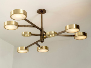 Латунный потолочный светильник