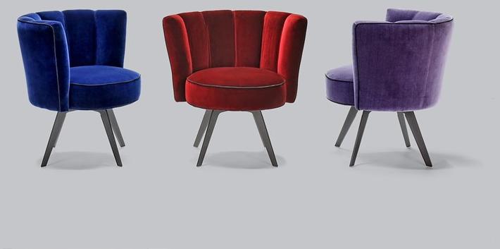 Borzalino Кресло обитое бархатом Diva sun-id-1386729 - Вид №3