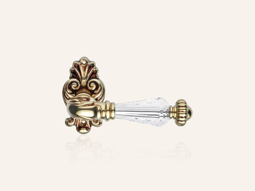 Латунная ручка в классическом стиле с кристаллами Swarovski® на пластине LINEA CALI' Nympha Crystal ARCH-00124339 - Вид №5