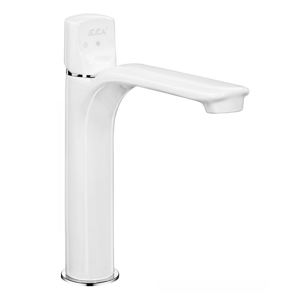 104108983  Смеситель для умывальника Myra Medium - белый Eca 
