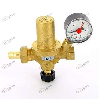 Клапан подпиточный ALOMD 1/2" со штуцером с манометром 50 мм WATTS 10004890