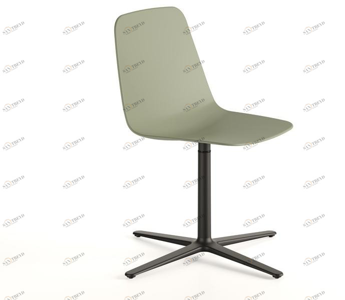 Viccarbe Вращающееся кресло из полипропилена с 4-мя спицами Maarten plastic sun-id-1460932