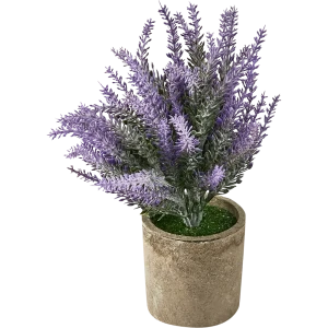 88999725 Искусственное растение Вереск сиреневый пластик 24 см STLM-0831999