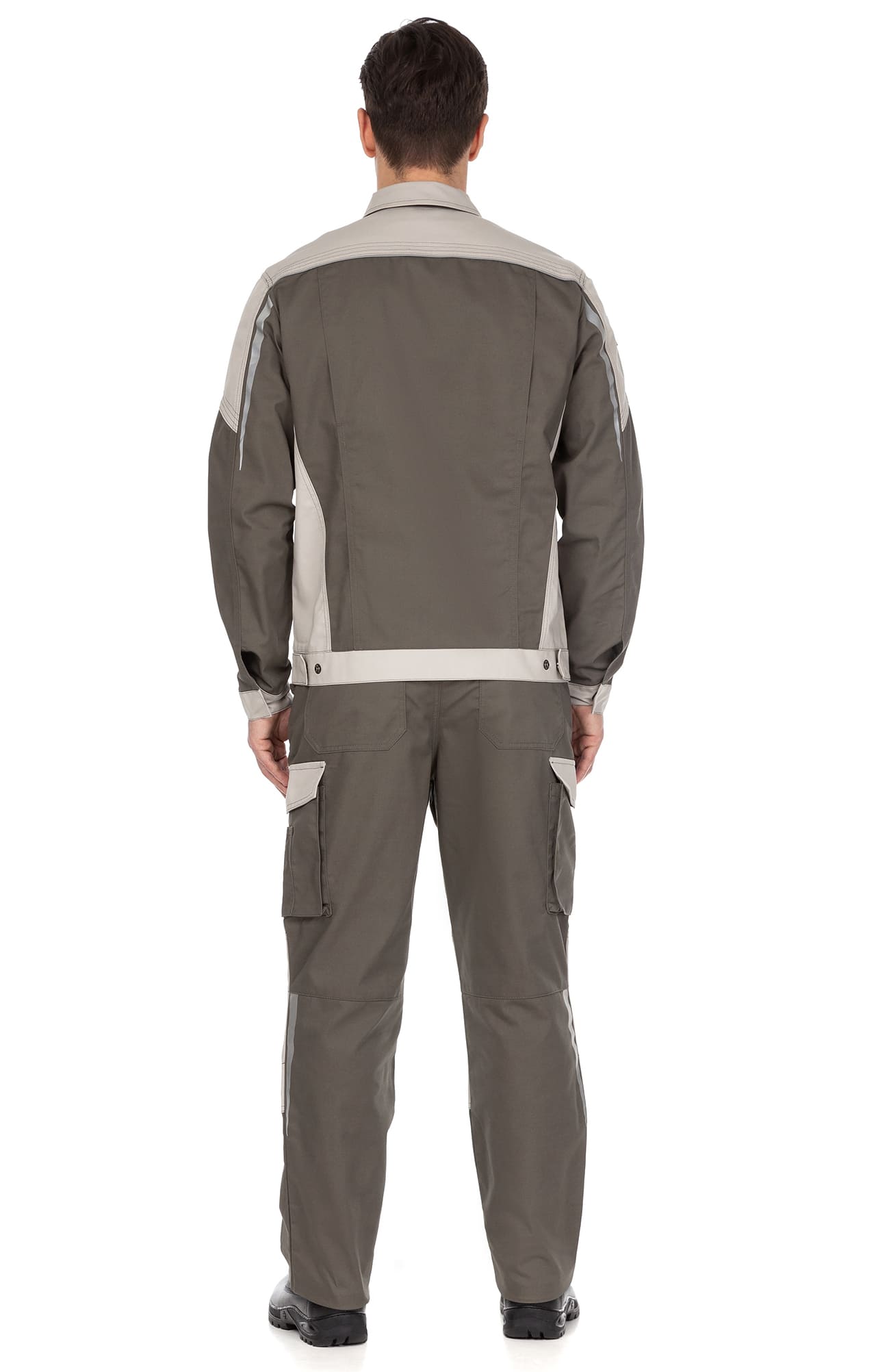 4991517 Костюм  NEW 2 серый хаки с серым песком STATUS  Летняя спецодежда  размер 52-54/182-188  - Вид №14