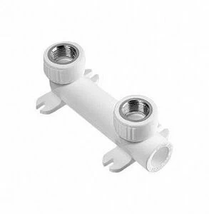 Угольник двойной ВР KALDE 90 D25х1/2" полипропиленовый белый