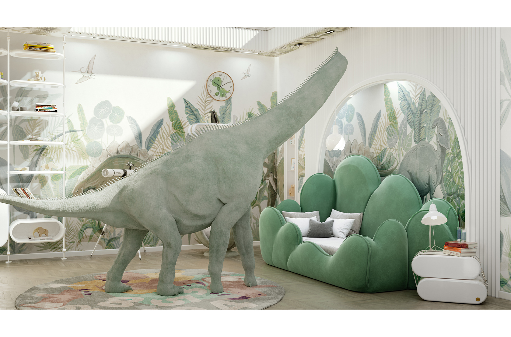 CIST208 Детская односпальная кровать Дино Circu  - Вид №5