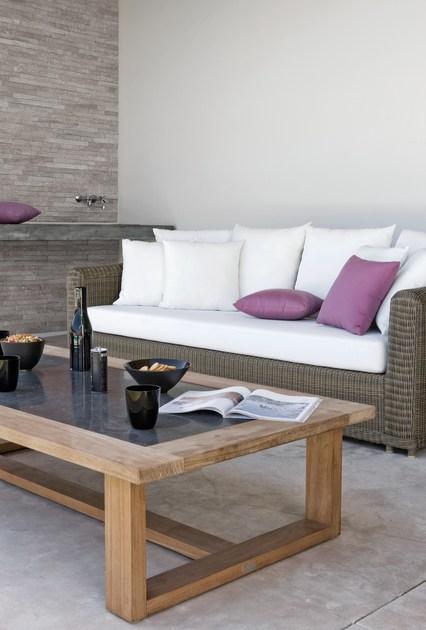 MANUTTI Низкий круглый садовый столик из тика Siena sun-id-1483306 - Вид №7