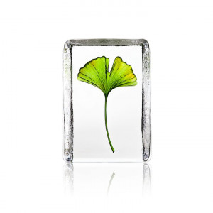 34213 Скульптура "Гинкго", зелёная, 80/110 мм. Maleras
