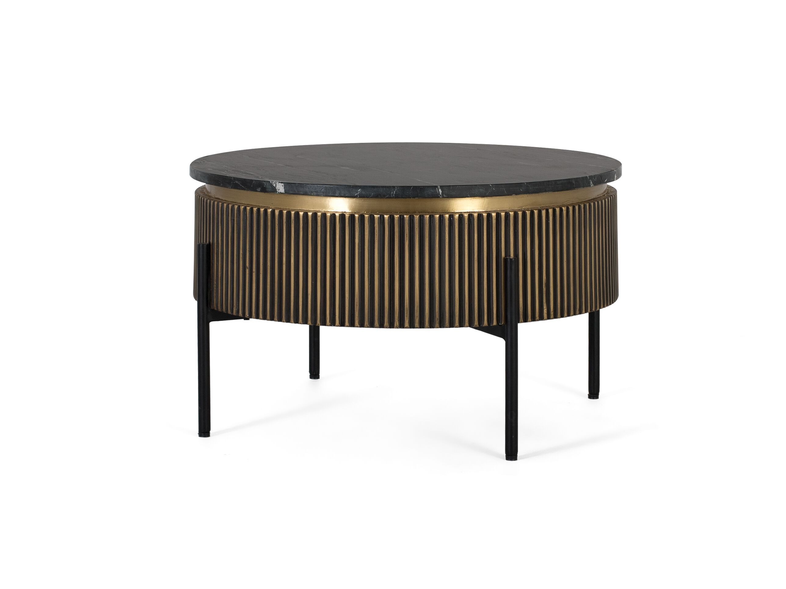 Круглый журнальный столик из манго Giner y Colomer Sambhal ARCH-00131480