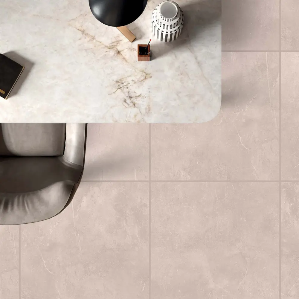 Глазурованный керамогранит Estima UN100 80x80 см 1.28 м² неполированный цвет бежевый Underground STLM-2178757 - Вид №2