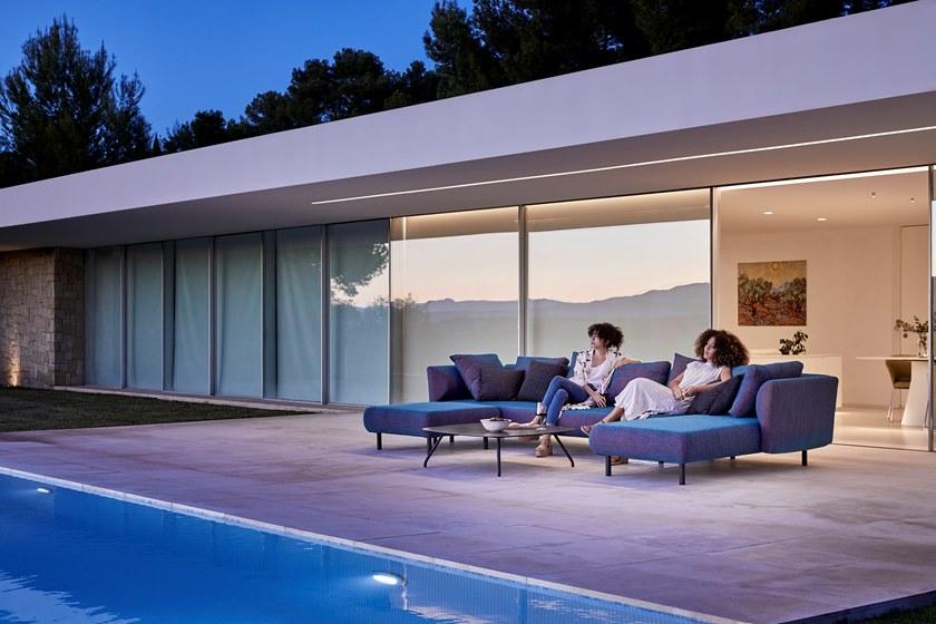 MUSOLA 3-х местный модульный садовый диван из ткани Salinas sun-id-1461845 - Вид №10