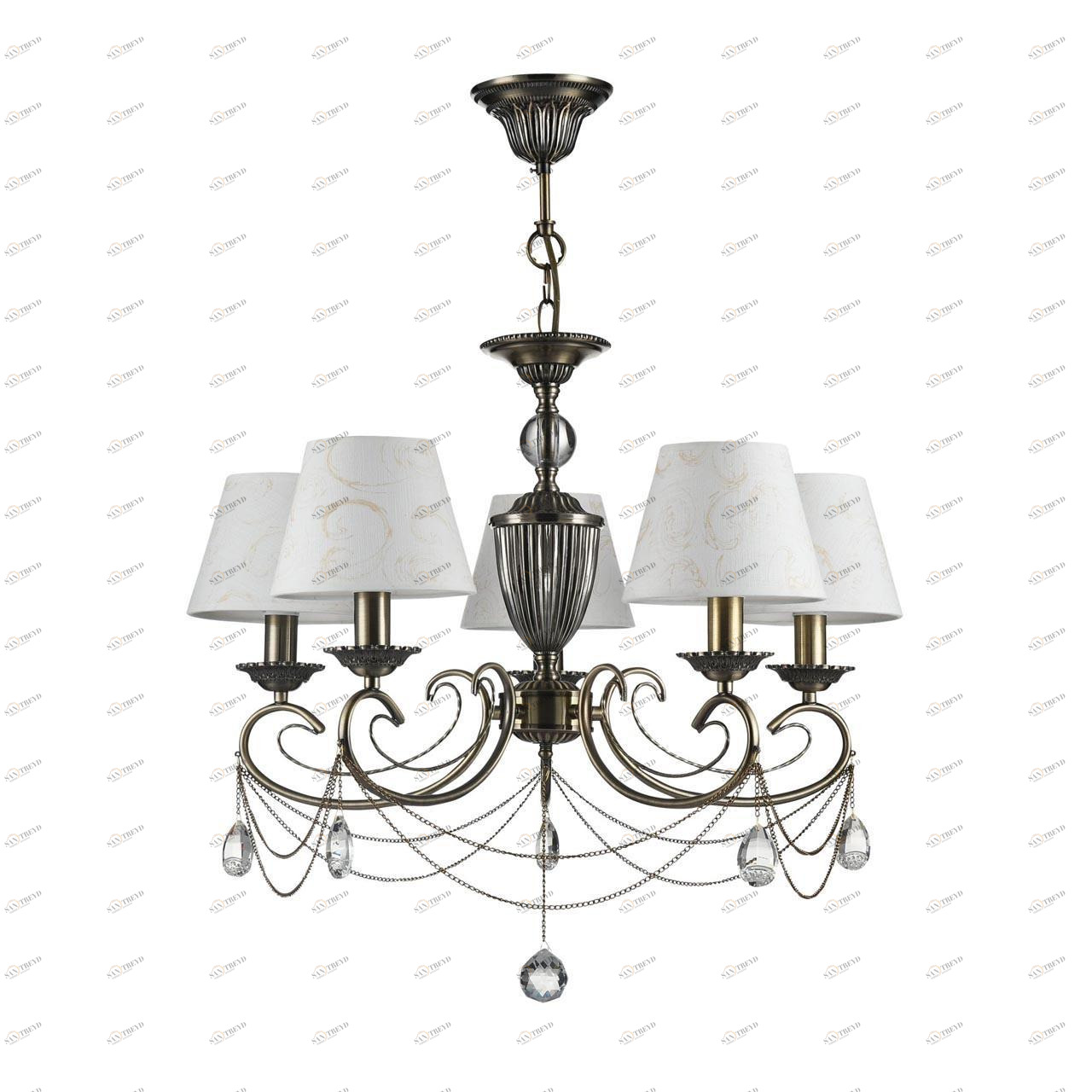 Подвесная люстра Freya Brossard FR2904-PL-05-BZ FREYA BROSSARD 186726 Белый 