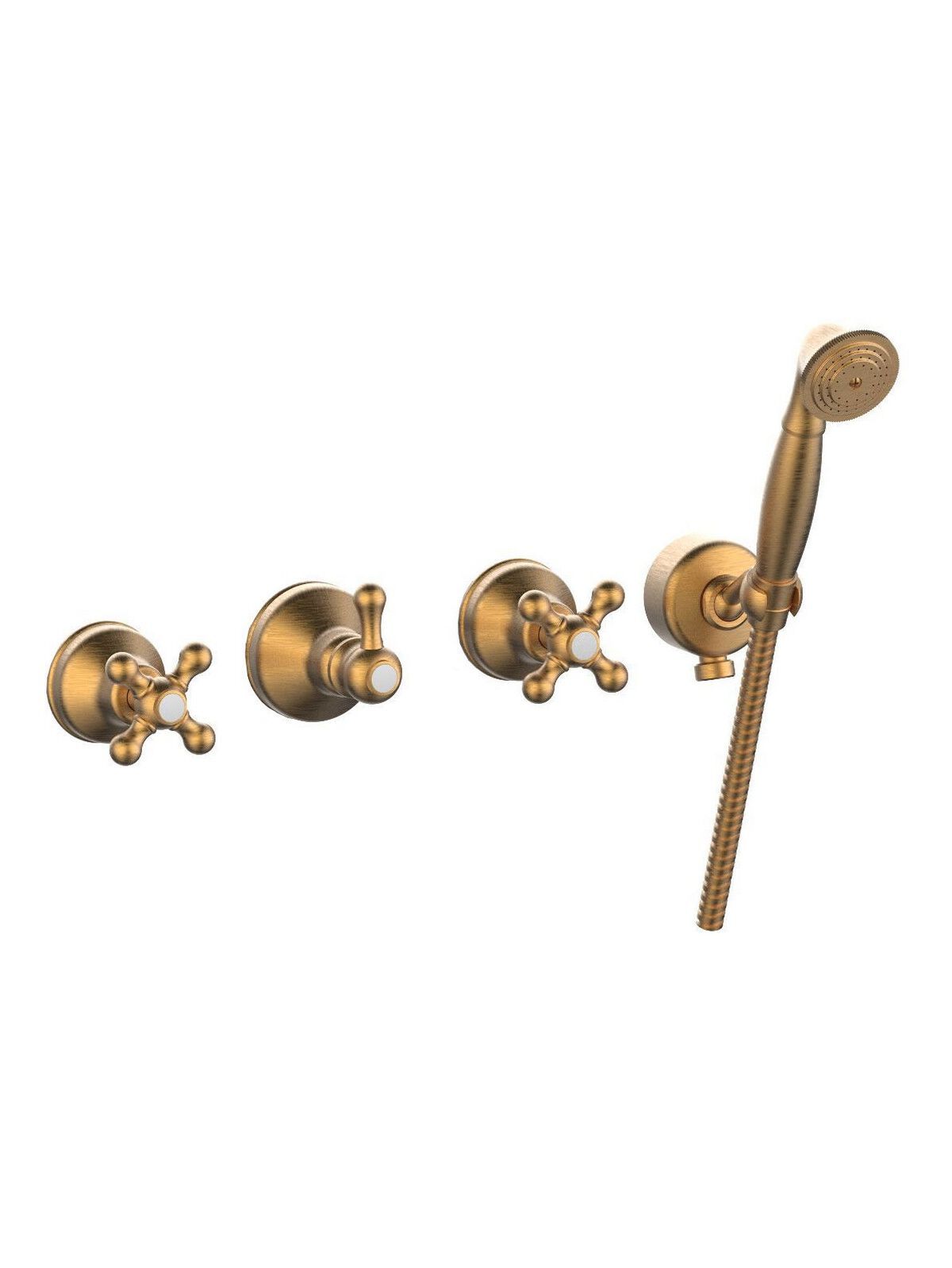 Встраиваемый настенный смеситель для ванны с ручным душем Rubinetterie Frattini Dedra ARCH-00028547 - Вид №2