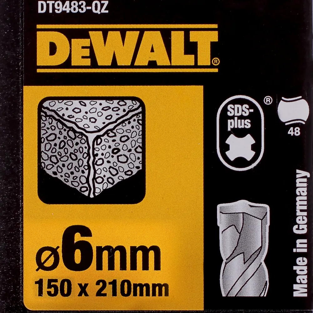 Бур по бетону SDS-plus 6х150х210 мм DeWalt DT9483 81990654 STLM-2136659  - Вид №3