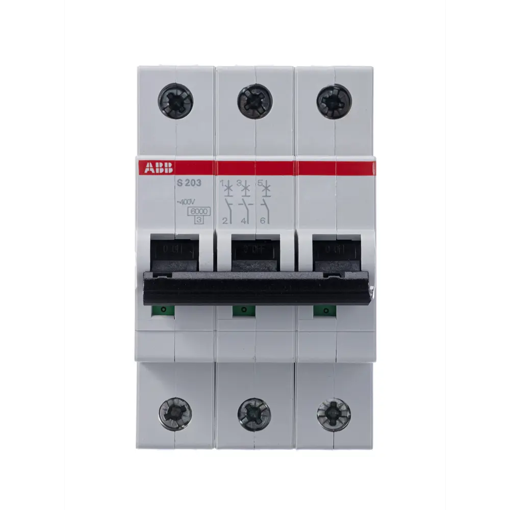 Автоматический выключатель ABB S203 3P C16 А 6 кА 2CDS253001R0164 STLM-2086488 - Вид №1
