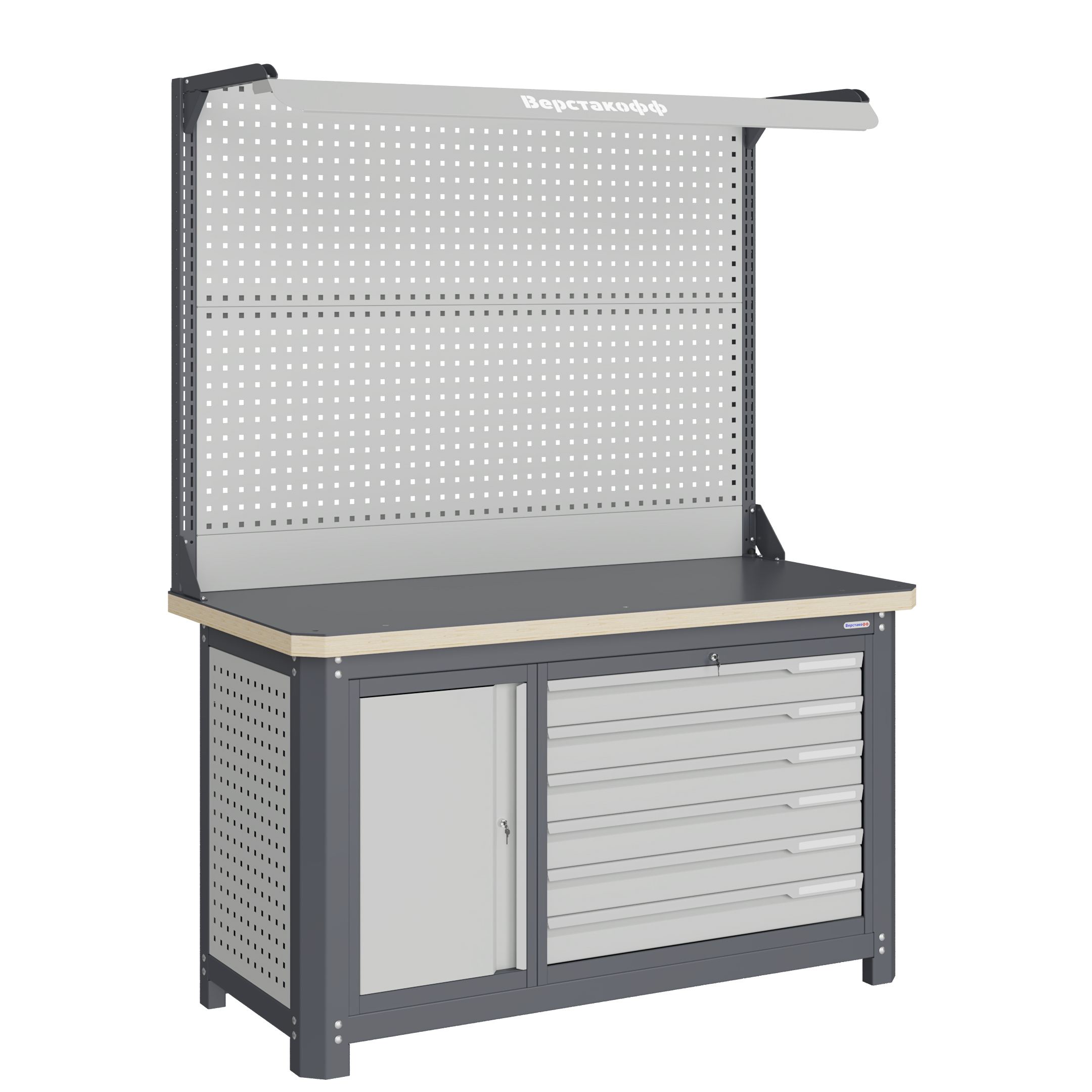 Верстак слесарный MCN 1552.S7L6-2F Верстакофф 111136