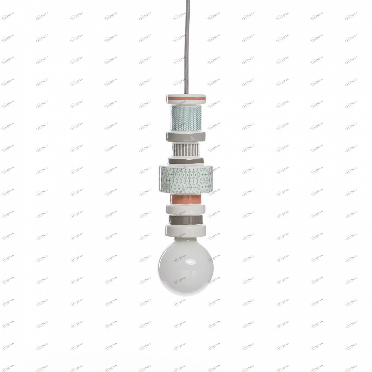 Подвесной светильник Moresque Turnot от Seletti 07094 SELETTI ДИЗАЙНЕРСКИЕ 243970 Белый 