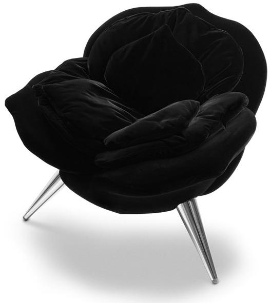 edra Кресло из бархата  Flwr10  - Вид №2