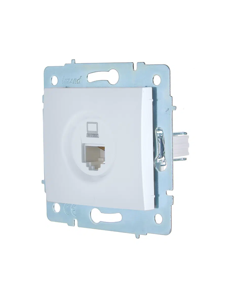 ASTI Розетка компьютерная белая механизм LEZARD 7081-0288-139 - Вид №4