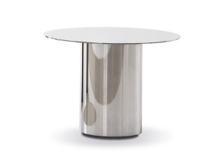 Круглый журнальный столик из нержавеющей стали