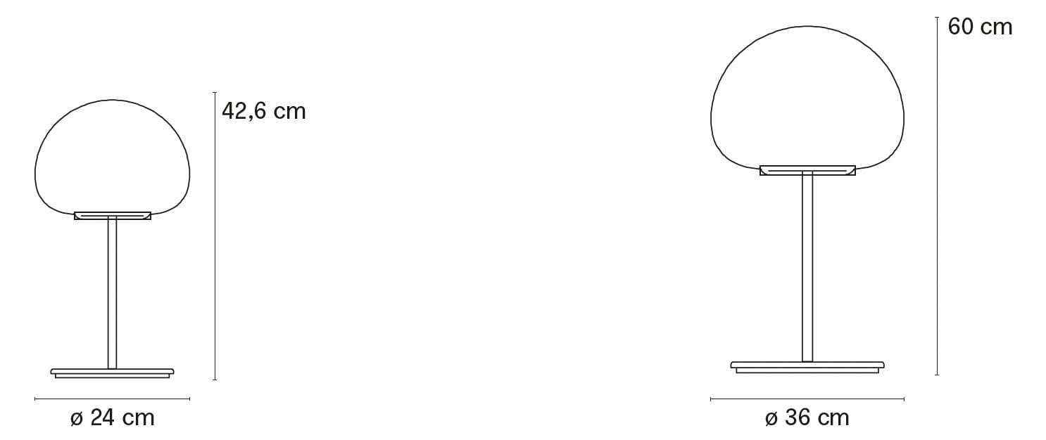 Настольная лампа со стеклянным абажуром FontanaArte Теа ARCH-00052685 - Вид №13