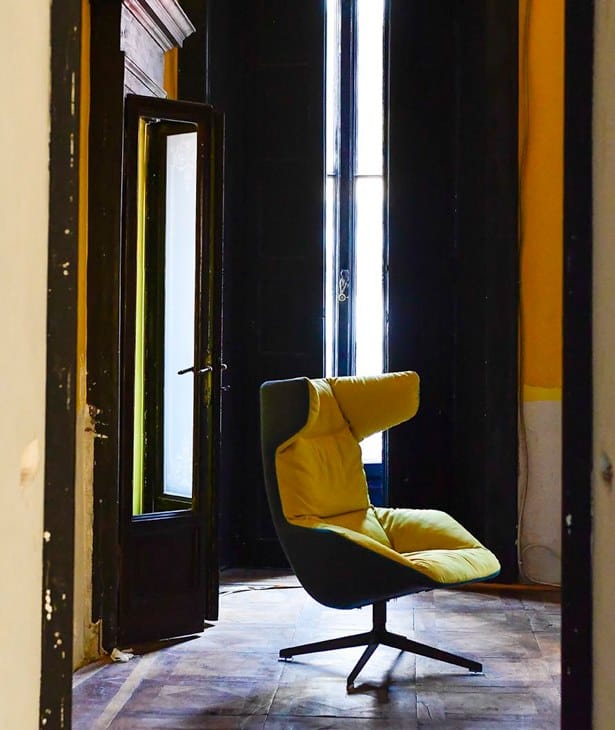 Спицевое вращающееся кресло с высокой спинкой MOROSO Take A Line For a Walk ARCH-00121326 - Вид №10