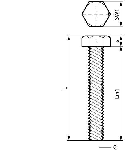 6143620 Монтажный элемент BIS Болты шестигранные WALRAVEN  - Вид №1