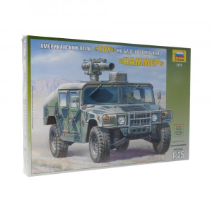 3575 Модель сборная Американский противотанковый комплекс ТОУ на вездеходе Хаммер 1/35 ZVEZDA