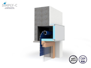 Сборный мусорный контейнер для рольставней