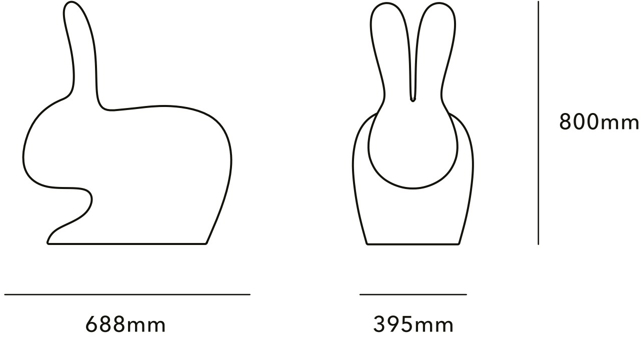 Qeeboo Напольный светодиодный торшер из полиэтилена Rabbit sun-id-1481951 - Вид №7
