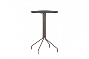 107253 Высокий стол со столешницей Compact Ø 70 см Point Weave