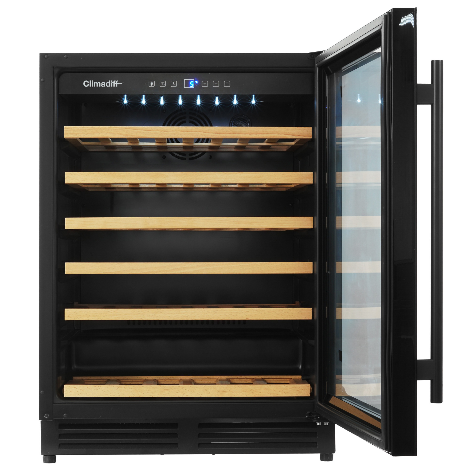 9988986 Винный шкаф Climadiff CBU51S2B черный STDN-0133364 - Вид №2